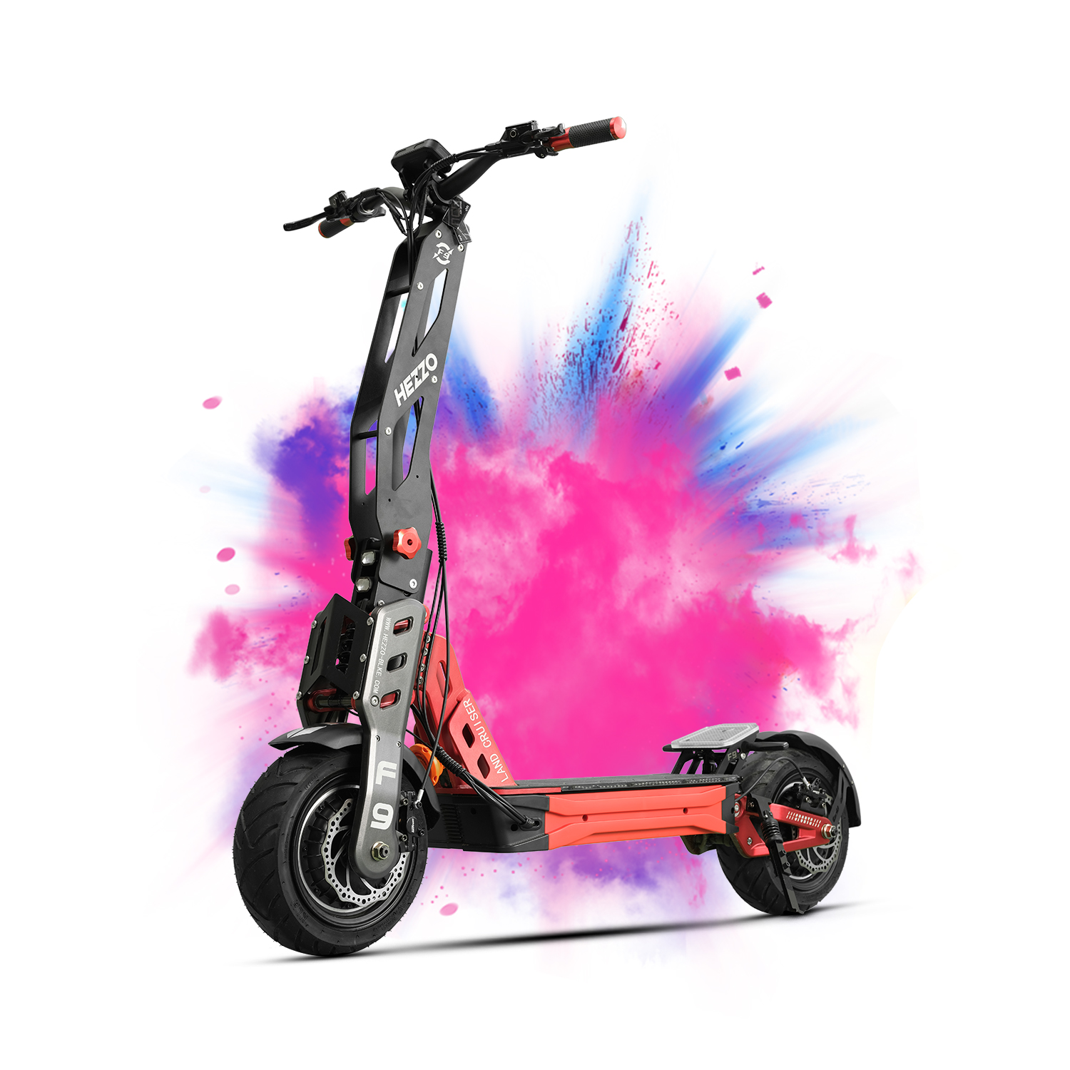 2024 HEZZO EU US Warehouse Escooter 60v 8000w Dual Motors Powerful 90Km/h Electric Scooter Fat Tyre Foldable 40Ah NFC Off Road Scooter