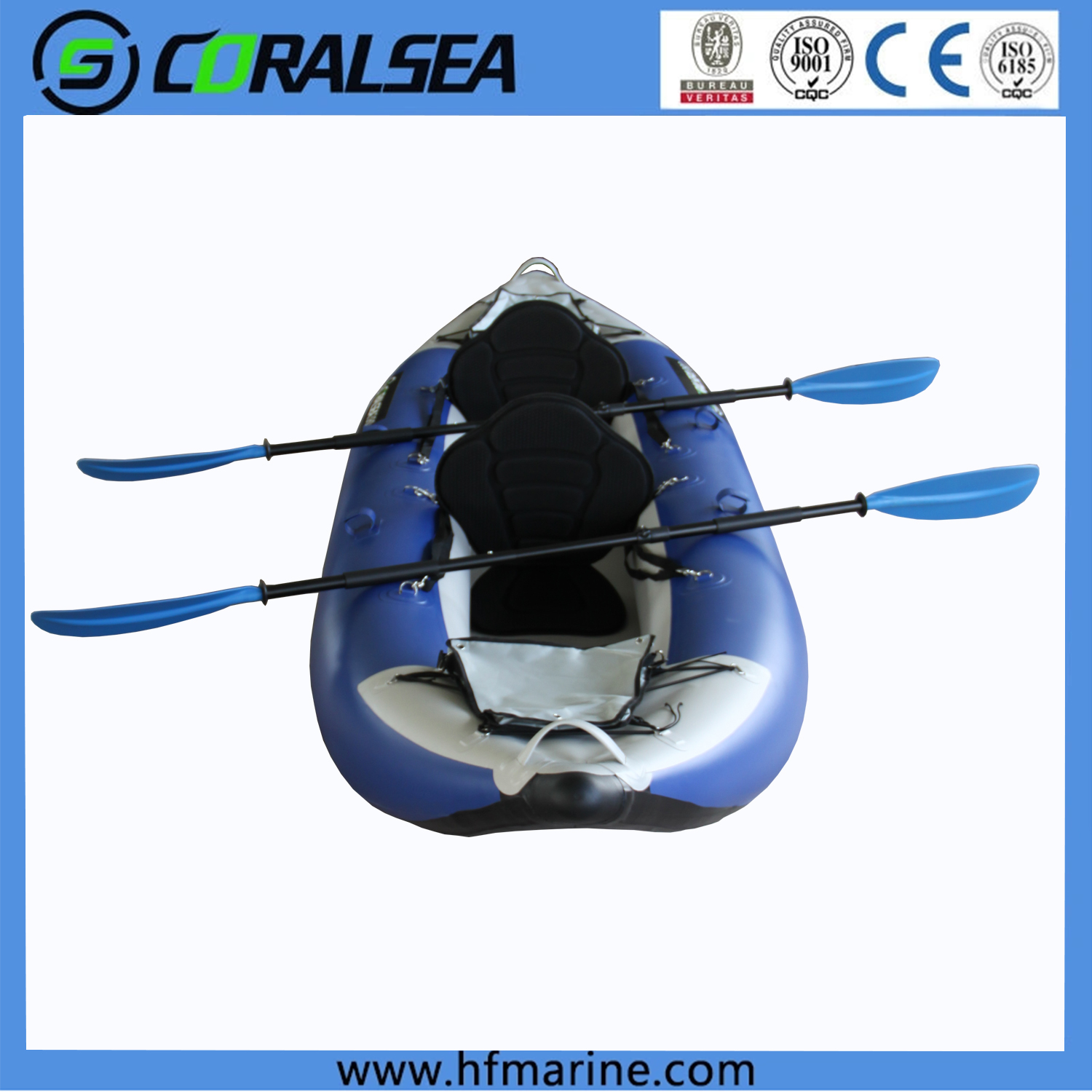 I-Ultimate Adventure ku-HSE Tandem Inflatable Fishing Kayak - Whitewater Explorers