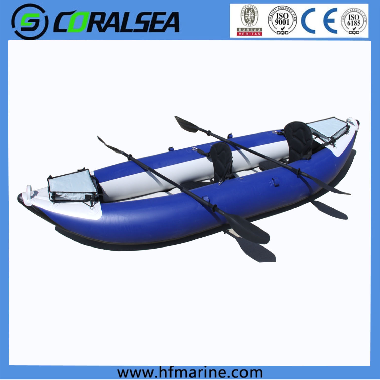 Wholesale Wholesale Inflatable Pedal Boat Supplier – Tandem inflatable  fishing kayak white water explorer – CORALSEA Manufacturer and Supplier