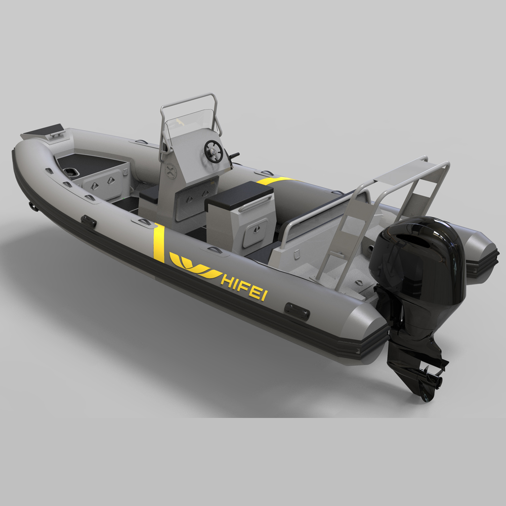 Wholesale China Rib Fishing Boat – Large professional aluminum-hull RIB  with console and seat – CORALSEA Manufacturer and Supplier