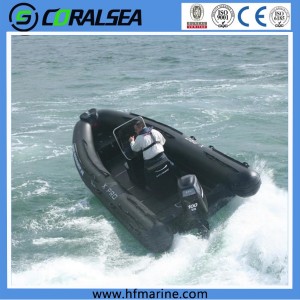China wholesale 5.8m Luxury Sport Fiberglass Rigid Inflatable Rib Boat Factory Supply