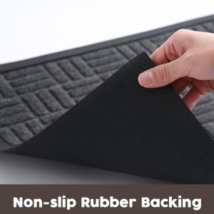Polyester Carpet Doormat with Rubber Backing