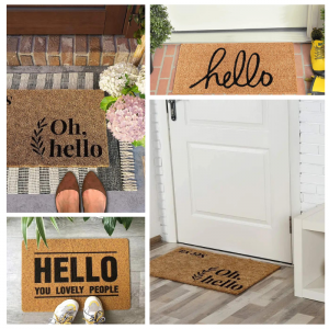Artificial Coir Doormat with Non-Slip Backing for Indoor and Outdoor