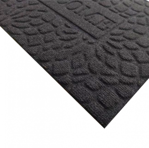 Texture Rectangular Recycled Rubber Outdoor Door Mat