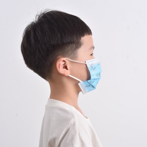 Máscara facial médica infantil descartável de tamanho pequeno tipo I