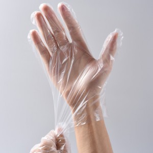 Manufacture HDPE Clear Plastic Polythene cheap price disposable plastic Medical PE gloves