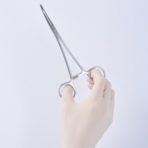 Производња медицинских закривљених текстурираних хируршких рукавица од латекса без ЦЕ ЕН455 за једнократну употребу