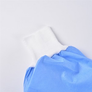 Ang mga Manufacturers Nagsuplay ug Disposable Sterile Non-woven Isolation Gown Mga Doktor Ug Nars Medical Sterilization Surgical Gown Isolation Clothing