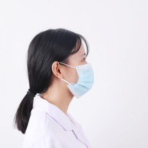 IIR 3Ply Earloop Facemask махсуслаштырылган бер тапкыр кулланыла торган медицина хирургия йөз маскасы