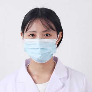 Неткани тип ИИР 3-слојни ушне ушне маске за лице Прилагођена хируршка једнократна медицинска маска за лице