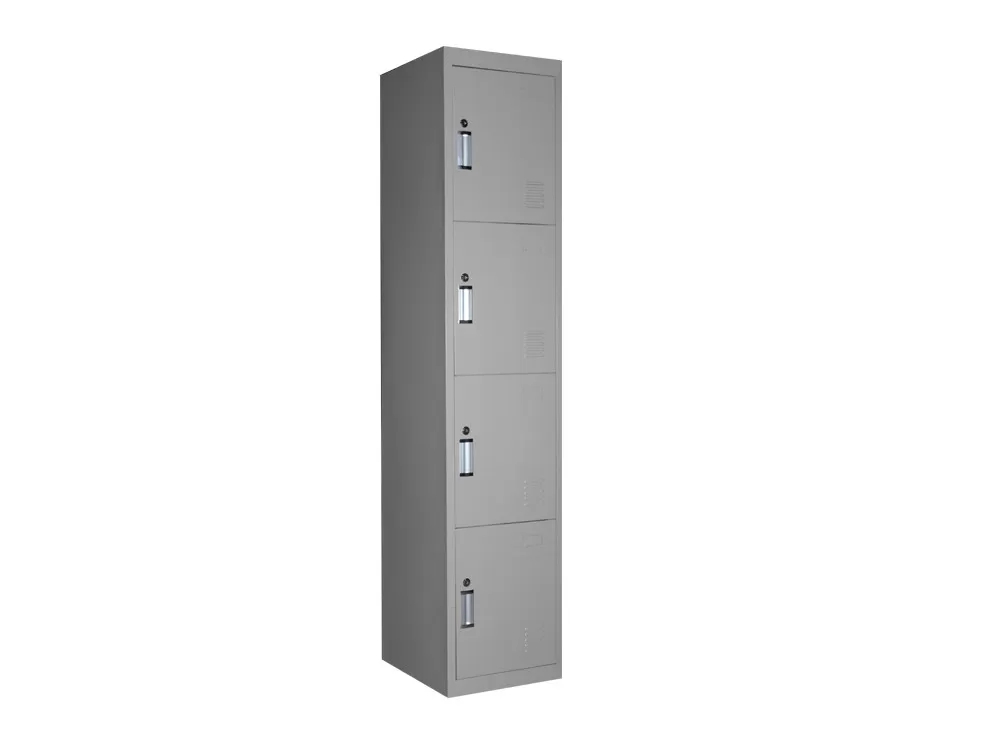 HG-033-1 Home Four Door Metal Office Lockers Fireproof Electrostatic Spraying Surface Featured Image