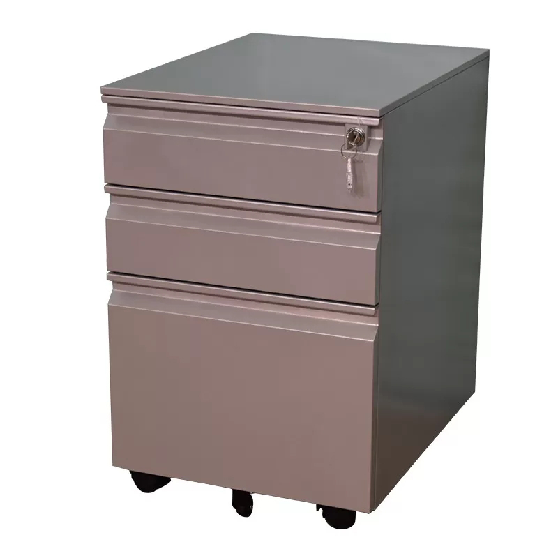 High quality anti-dumping device 3 drawers pedestal metal metal office furniture file cabinet (2)