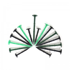 Discountable Price Weed And Grass Barrier - Plastic Anchor Pins Pegs nails for Weed Mat Tent Pegs Tarpaulin  – Hongguan