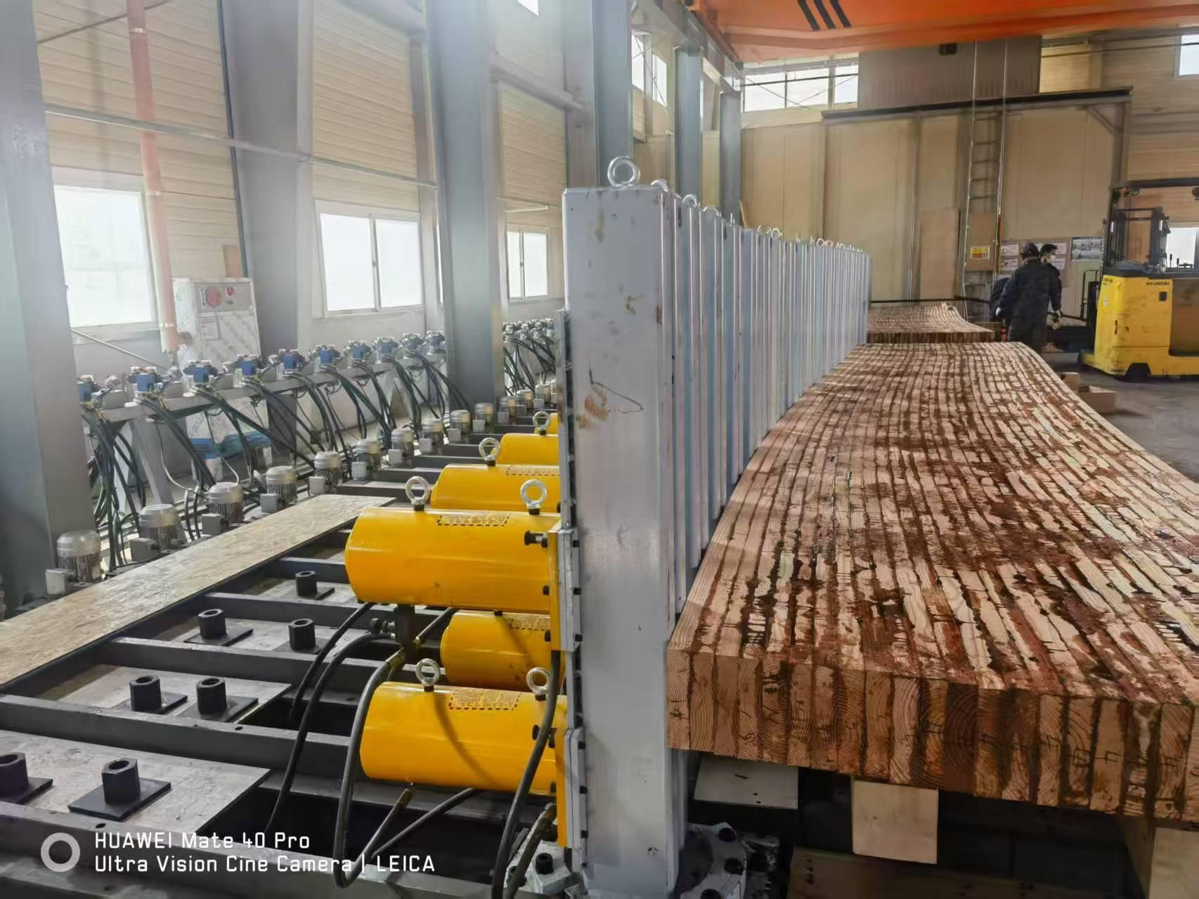 Evolution of Hydraulic Timbering Technology for Curved Glulam Timber in Bridge Engineering