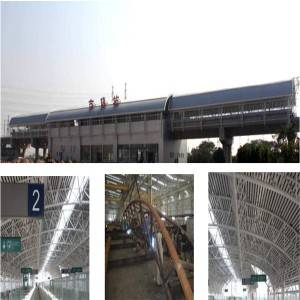 Prefabricated railway station steel structure