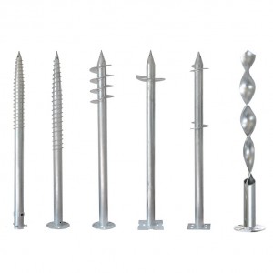 China Wholesale Chain Link Fence Post Ground Anchors Supplier –  Steel galvanized ground screw piles/helical piles/spiral ground piles – Zhaoyuanli