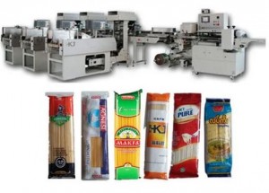 Automatic Pasta Spaghetti Noodle Weighing Packing Machine with Three Weighers