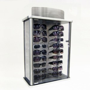 2020 New Custom Gray Metal Desktop Sunglasses Display Case