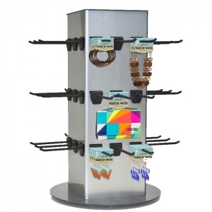 4-Way Hanging Retail Store Countertop Metal Jewelry Display Fixtures