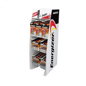 Useful Tabletop Energizer Battery Display Rack With 7 Hooks