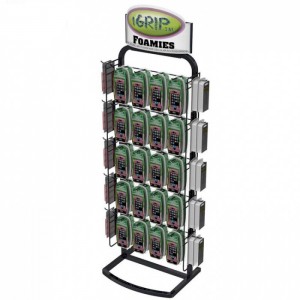 Convenient Customize Metal Wire Cell Phone Accessories Shop Display Rack