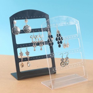 Clear Perspex Plexiglass Acrylic Bracelet Necklace Jewellery Jewelry Display Stand For Neck And Earring