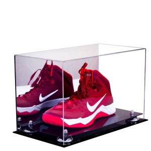 Clearly Acrylic Countertop Athletic Shoe Store Display Case