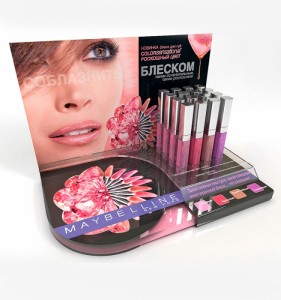 Cosmetics Display Furniture, Beauty Salon Products Retail Display Stand