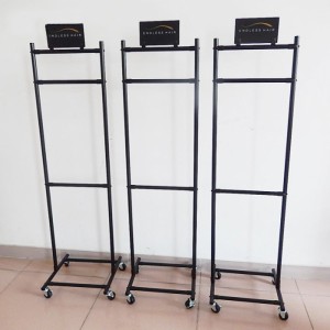 Cosmetics Shop Freestanding Metal Hair Extension Display Stand Supplier