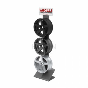 Creative Floor Custom Metal 3 Automotive Car Wheel Rim Display Racks