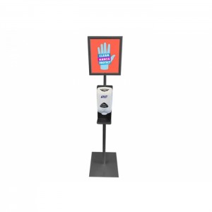 Custom Design Touch Free Hand Sanitizer Floor Stand Supplier