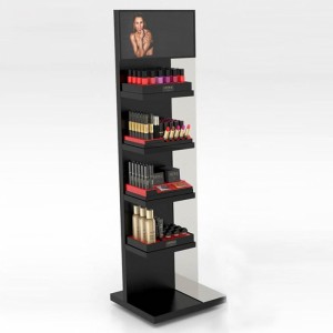 Custom Product Display Showcase Mixed Material Wholesale Floor Display Stand