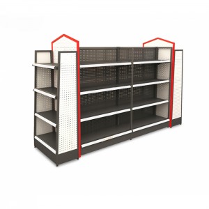 Durable Custom White Metal Display Shelving For Retail Stores