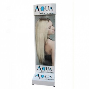Fashionable Black Floor Hair Extension Display Units Manufacturers
