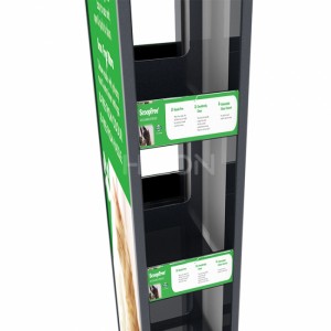 Floor Green Metal Pet Store Displays Stand With Label Holder For Sale