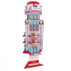 Freestanding Electric Toothbrush Display Stand 3-Way Display Rack