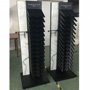 Good-Looking Movable Floor Silver Ceramic Tiles Display Stand Price
