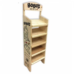 Help You Sell In Retail Store Wooden POP Bakery Display Stands