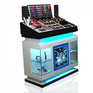 Help You Sell Professional Wood Acrylic Cosmetic Makeup Product Display Stand