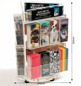 Literature Retail Store Countertop Kids Book Card Display Acrylic Stand