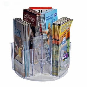 Retail Store Countertop Acrylic Book Card Display Stand