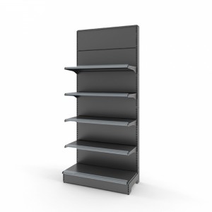 Popular Retail 2-Side Black Metal Storage Racks For Shops