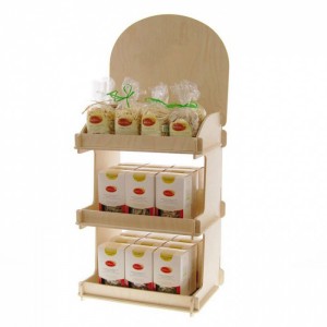 Popular Brown Wood Countertop Food Display Stand For Sale
