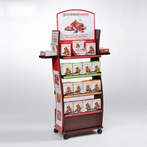 Reflect Your Brand Floor Standing Made By Wood And Wire Snack Display Racks