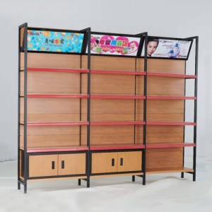 Functional Custom 3-Groups Supermarket Retail Fixtures With Cabinet