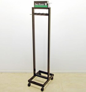 Save Your Time Promotional Floor Stand Metal Men Leather Belt Display