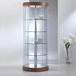 Sliding Door Glass Jewellery Display Cabinets With Lights For Collectibles