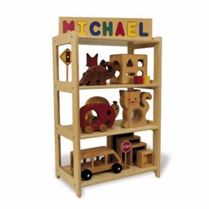 Typical Brown Wood Action Figure Vintage Pop Toy Display Shelves