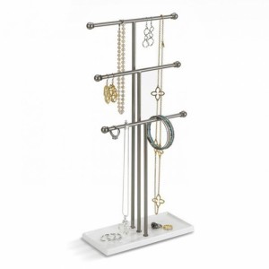 Unique Gray Metal Customized Counter Top Jewelry Displays Sets Rack