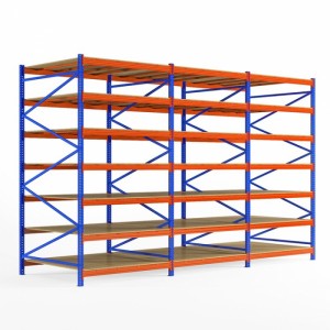 Durable Floor Metal Wooden Warehouse Retail Shelving For Sale